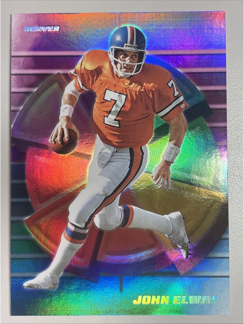 2026 Panini Decades 90's - NEON COLOR WHEEL - John Elway - SSP / CASE HIT